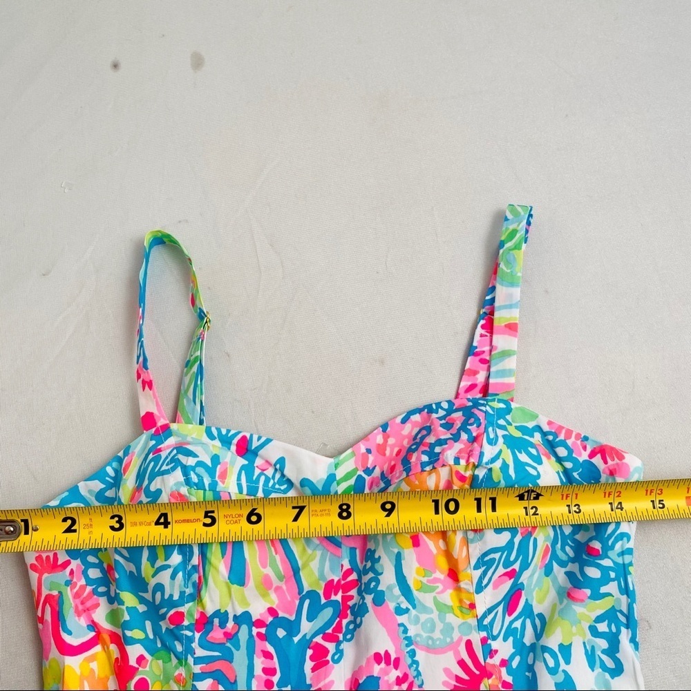Lilly Pulitzer Ardleigh bright multicolor print Lovers Coral - Picture 7 of 15